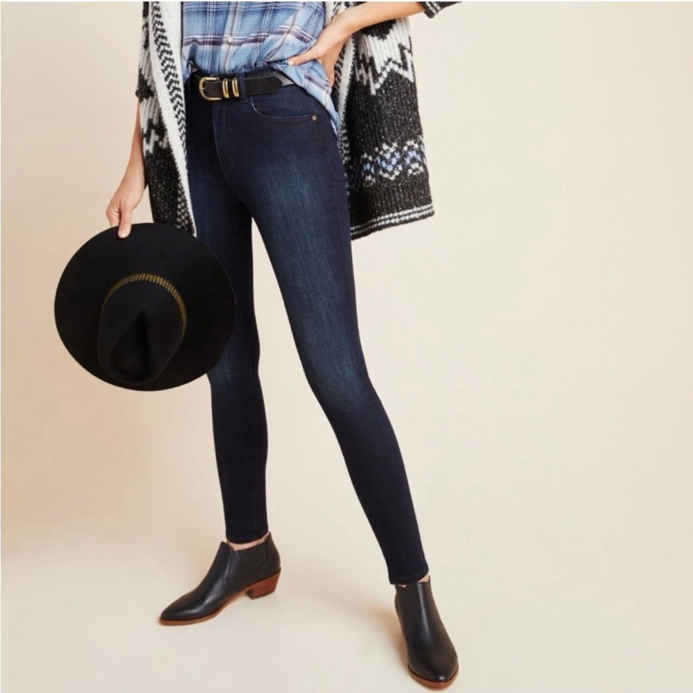 DL1961 x Marianna Hewitt Farrow Ankle High Rise Instasculpt Skinny Jeans | 34